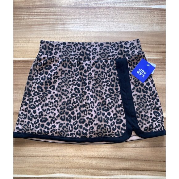JoyLab Womens Leopard Print Athletic Wrap Skort With Built-In Shorts Medium - Picture 2 of 11
